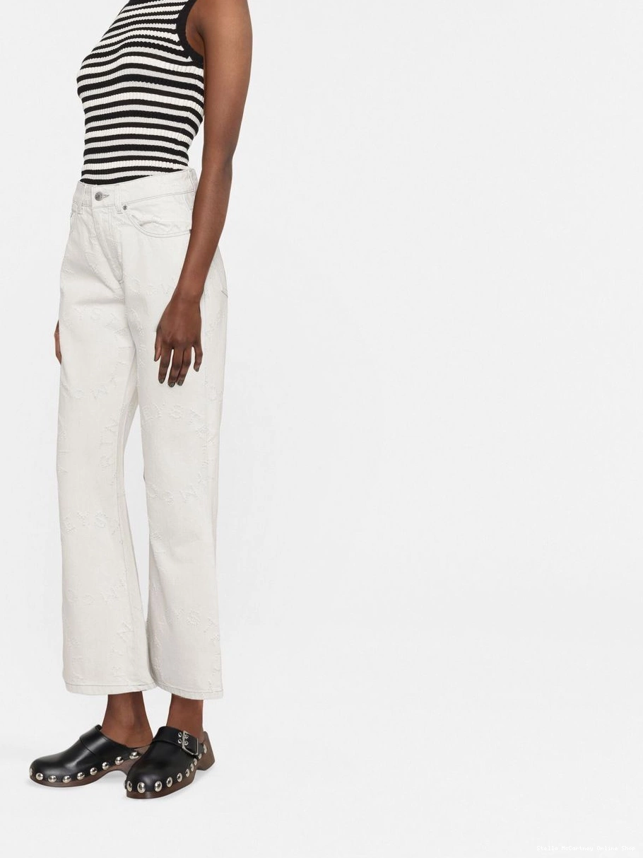 Affordable Stella logo Women flared high-waisted McCartney trousers 0328